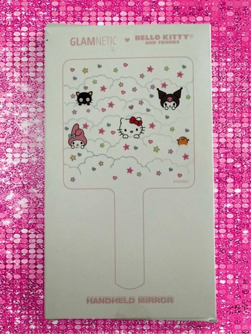 Sanrio Hello Kitty and friends Glamnetic handheld mirror